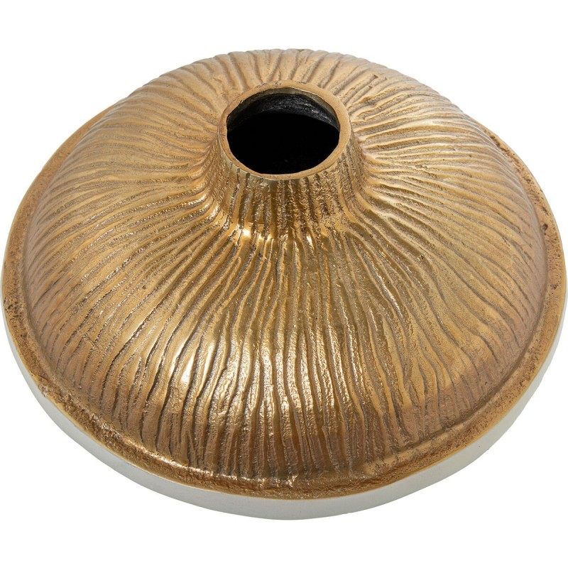 Vaso Alexandra House Living Bianco Dorato Alluminio 30 x 20 cm