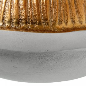 Vaso Alexandra House Living Bianco Dorato Alluminio 30 x 20 cm