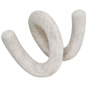 Statua Decorativa Alexandra House Living Bianco Astratto 17 x 13 x 9 cm