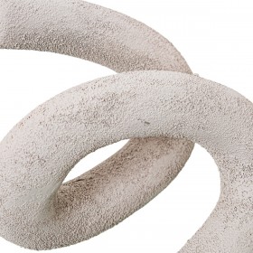 Statua Decorativa Alexandra House Living Bianco Astratto 17 x 13 x 9 cm