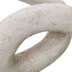 Statua Decorativa Alexandra House Living Bianco Astratto 17 x 13 x 9 cm