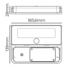 Applique LED EDM 31821 Policarbonato ABS 12 W 1600 lm Solare (6500 K)