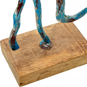 Statua Decorativa Alexandra House Living Azzurro Ferro Medusa 18 x 10 x 32 cm