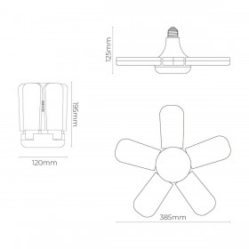 Lampadina LED EDM 98909 45 W E27 4265 Lm Multidirezionale (6500 K)
