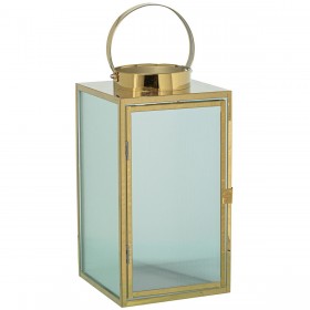 Lanterna Alexandra House Living Dorato Acciaio 16 x 30 x 16 cm Portacandele