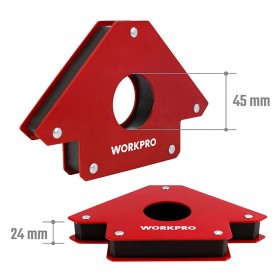 Squadra magnetica per saldatura Workpro 5" 12,5 cm