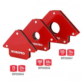 Squadra magnetica per saldatura Workpro 5" 12,5 cm