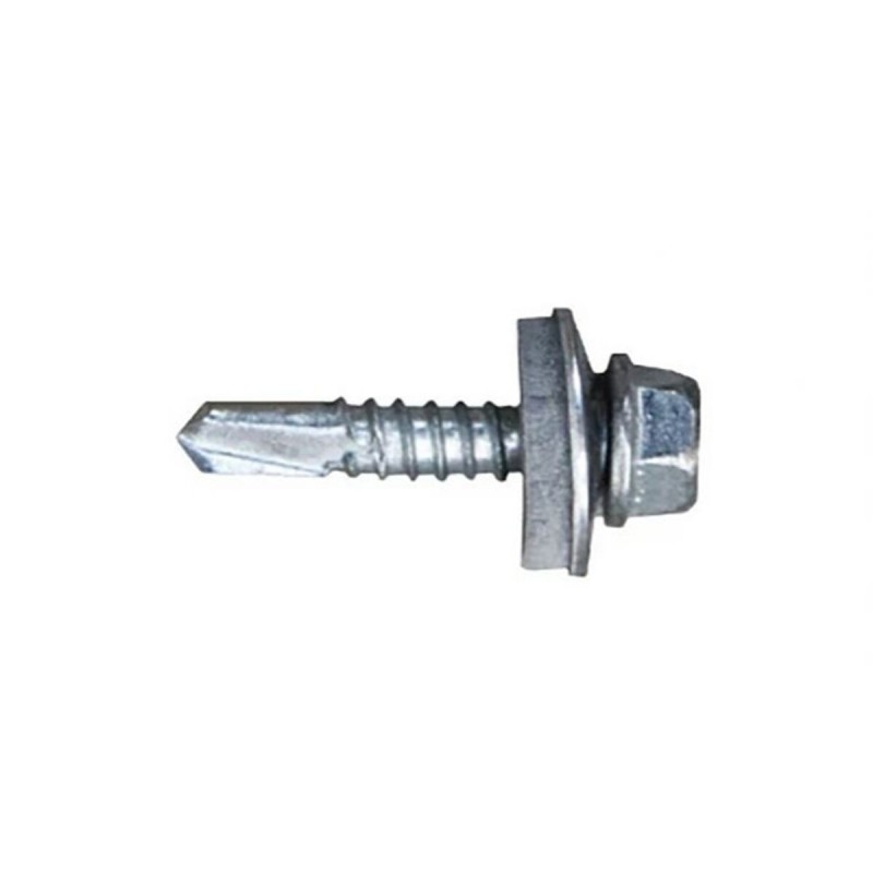 Scatola a viti CELO 7301 Ø 4,8 x 38 mm Con Rondella Esagonale Punta da trapano (500 Unità)