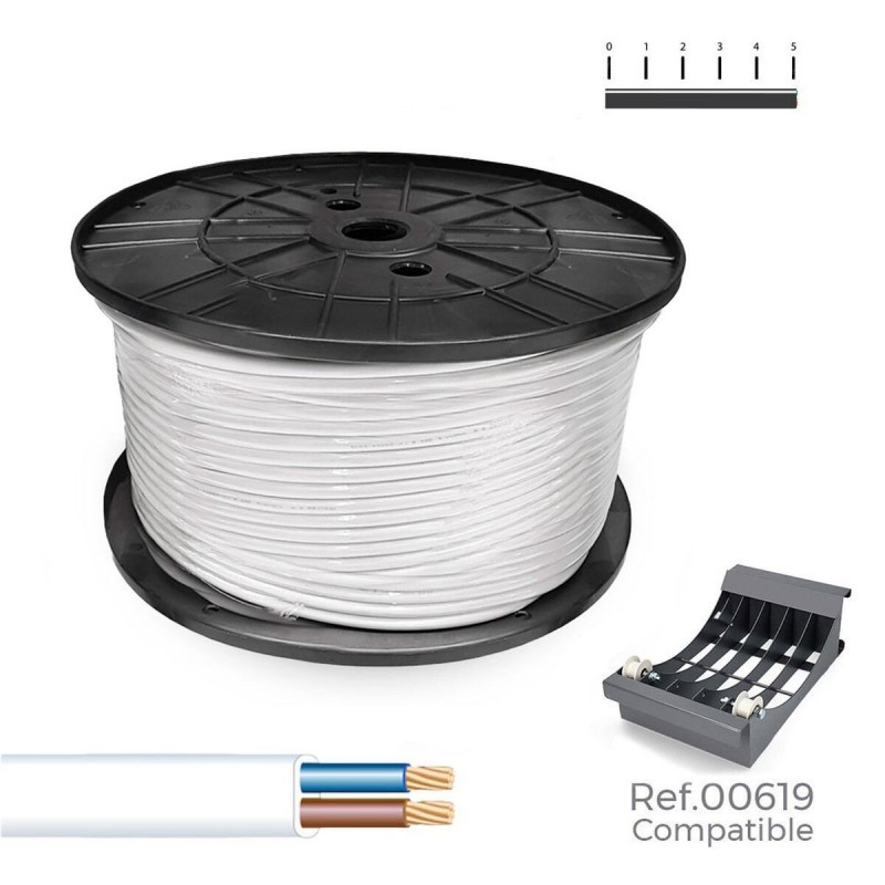 Cavo Elettrico Tubo Sediles Bianco 300 m Bobina