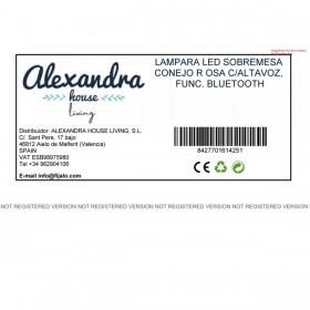 Lampada da tavolo Alexandra House Living Rosa Plastica 22 x 27 x 17 cm Coniglio