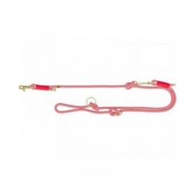 Guinzaglio regolabile per cane Trixie Soft Rope Rosso Crema S S/XL