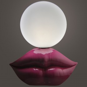 Lampada da tavolo Alexandra House Living Rosa Acrilico Plastica Melammina 19 x 23 x 13 cm Labbra