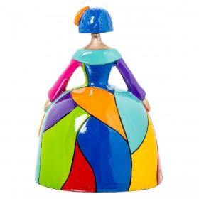 Statua Decorativa Alexandra House Living Multicolore Plastica Vestito 15 x 13 x 20 cm