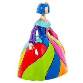 Statua Decorativa Alexandra House Living Multicolore Plastica Vestito 15 x 13 x 20 cm
