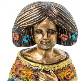 Statua Decorativa Alexandra House Living Multicolore Plastica Vestito 18 x 14 x 22 cm