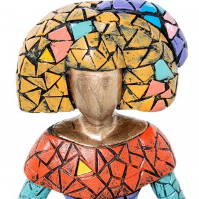 Statua Decorativa Alexandra House Living Multicolore Plastica Vestito 27 x 15 x 28 cm