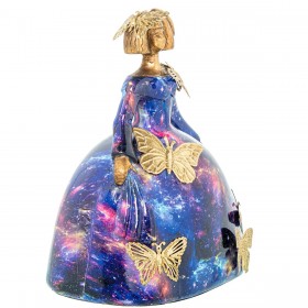 Statua Decorativa Alexandra House Living Multicolore Plastica Vestito 17 x 14 x 23 cm