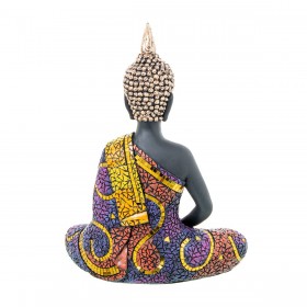 Statua Decorativa Alexandra House Living Multicolore Plastica Buddha 22 x 13 x 30 cm