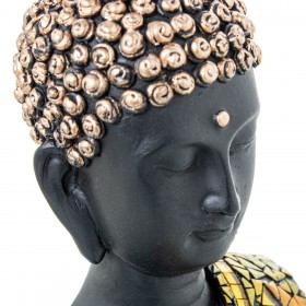 Statua Decorativa Alexandra House Living Multicolore Plastica Buddha 22 x 13 x 30 cm