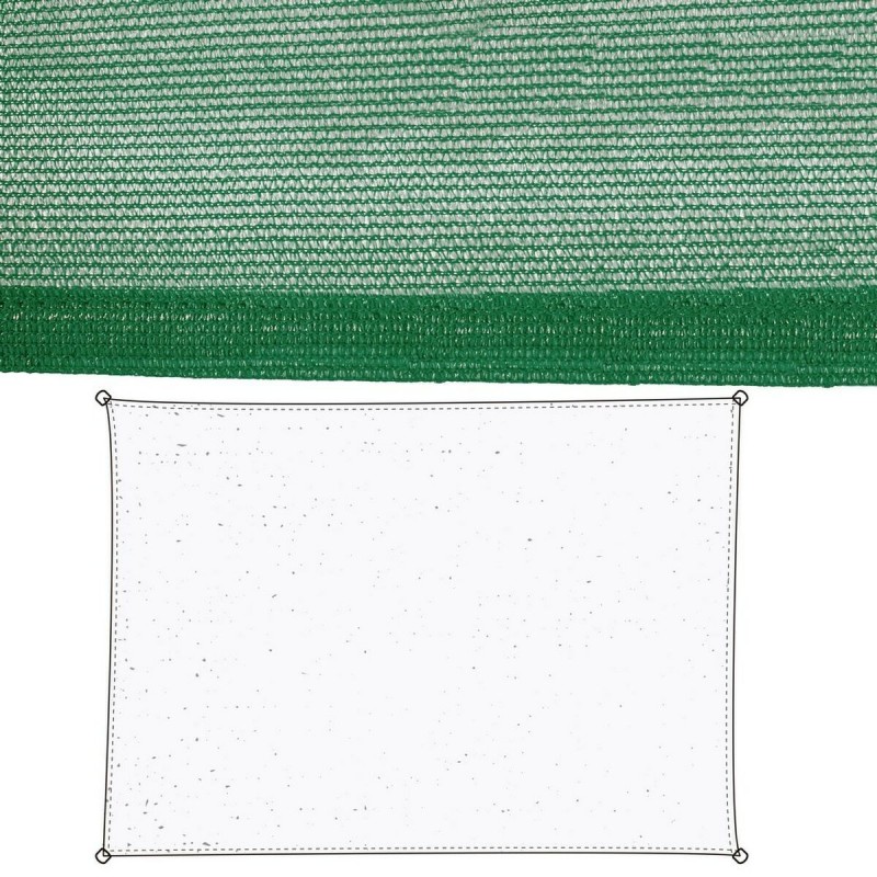 Vela parasole Vela sombreo Verde 90 x 180 x 0,5 cm Tenda