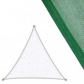 Vela parasole Vela sombreo Verde 3 x 3 m 300 x 300 x 0,5 cm Tenda