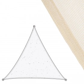 Vela parasole Vela sombreo Beige 3 x 3 m 300 x 300 x 0,5 cm Tenda