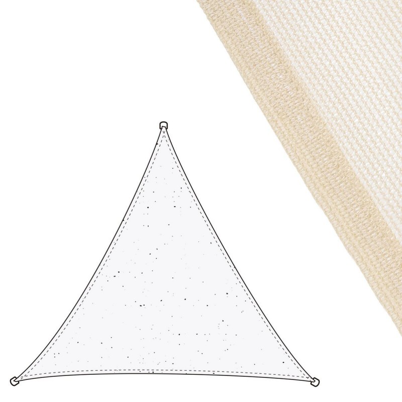 Vela parasole Vela sombreo Beige 3 x 3 m 300 x 300 x 0,5 cm Tenda