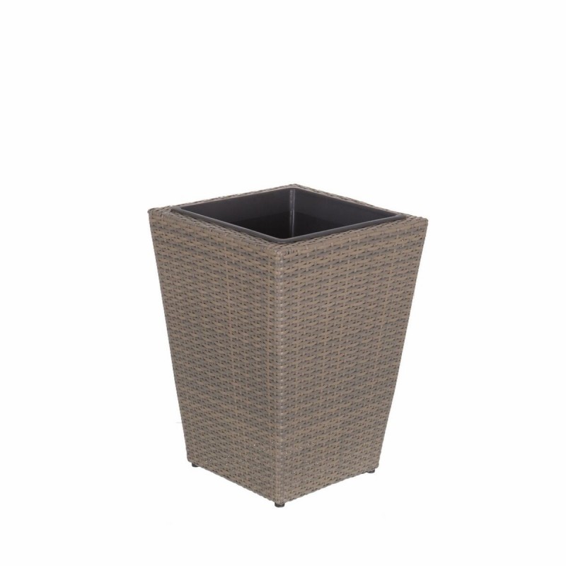 Vaso Marlene Marrone Chiaro Rattan 39,5 x 39,5 x 54 cm