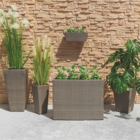 Vaso Marlene Marrone Chiaro Rattan 39,5 x 39,5 x 54 cm