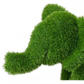 Statua Decorativa polipropilene Prato artificiale Elefante 30 x 60 x 40 cm