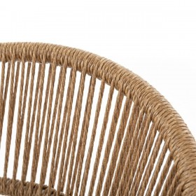 Sedia da giardino Neska Bianco Alluminio rattan sintetico 56 x 59,5 x 81 cm