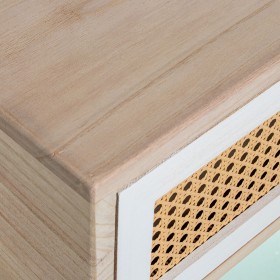 Console Alexandra House Living Bianco Marrone Legno 90 x 80 x 28 cm