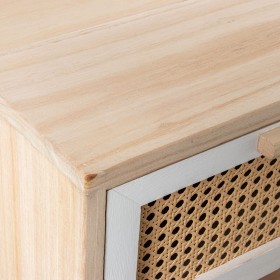 Cassettiera Alexandra House Living Bianco Marrone Legno 40 x 91 x 30 cm