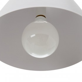 Lampadario 27 x 27 x 32 cm Metallo Bianco Ø 10 cm