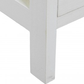 Cassettiera Alexandra House Living Bianco Marrone Legno 40 x 91 x 30 cm