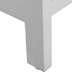 Cassettiera Alexandra House Living Bianco Marrone Legno 80 x 81 x 35 cm