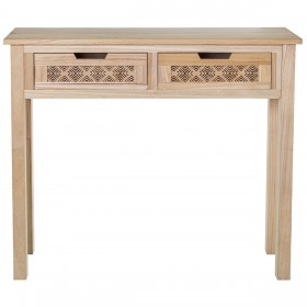 Console Alexandra House Living Marrone Legno 90 x 80 x 28 cm