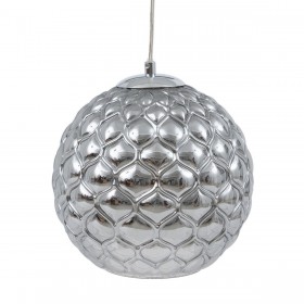 Lampadario Cristallo Argento Ferro Ø 20 cm 23 x 23 x 21,5 cm