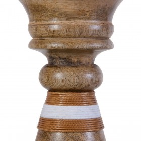 Portacandele Marrone Legno di mango 12 x 12 x 23 cm