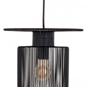 Lampadario 27 x 27 x 30,5 cm Nero Ferro Ø 27 cm