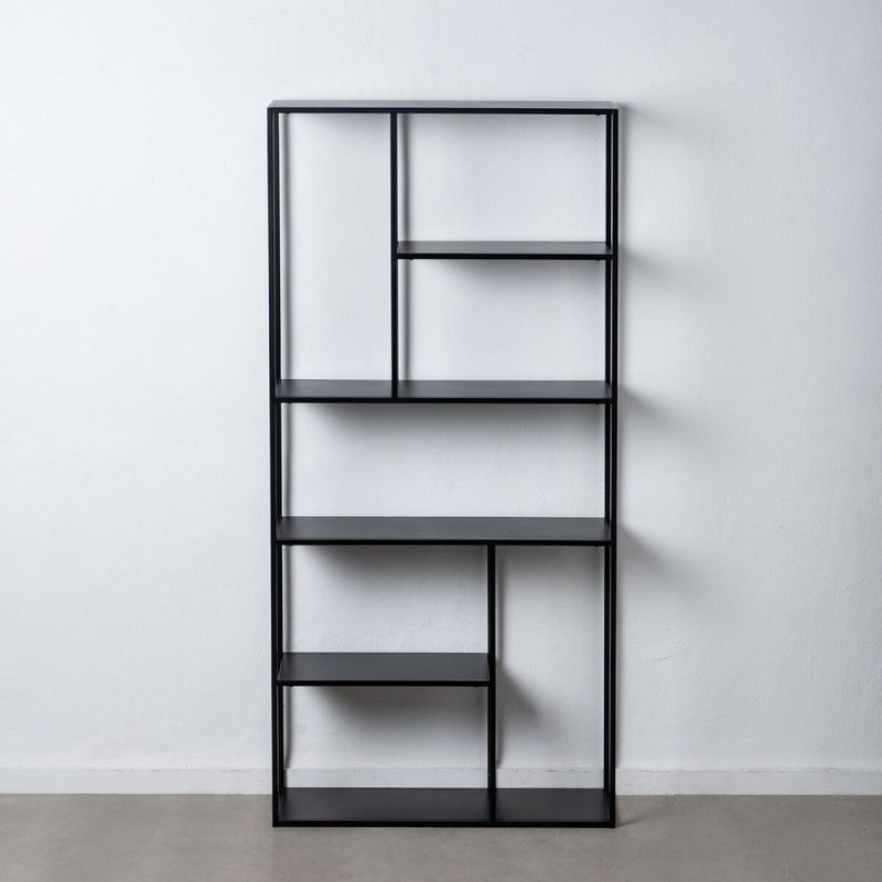Scaffale 90 x 30 x 188 cm Nero Acciaio