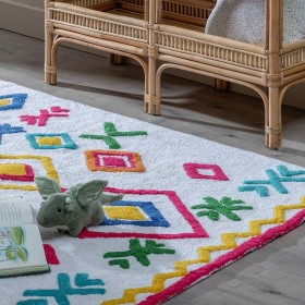 Tappeto per Bambini 100 % cotone 160 x 120 cm 160 x 120 x 1 cm