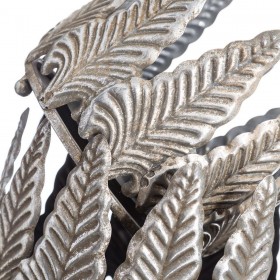 Portacandele Argentato Ferro 20,5 x 20,5 x 16 cm (2 Unità)