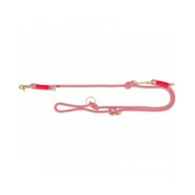 Guinzaglio regolabile per cane Trixie Soft Rope Rosso Crema L L/XL