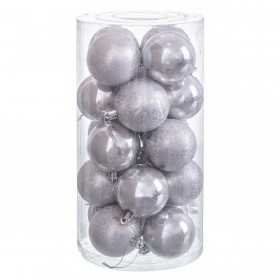 Palle di Natale Rame Plastica 6 x 6 x 6 cm (20 Unità)
