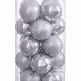 Palle di Natale Rame Plastica 6 x 6 x 6 cm (20 Unità)