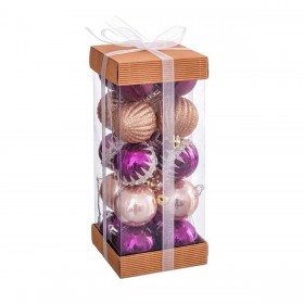 Palle di Natale Multicolore PVC 4 x 4 x 4 cm (20 Unità)