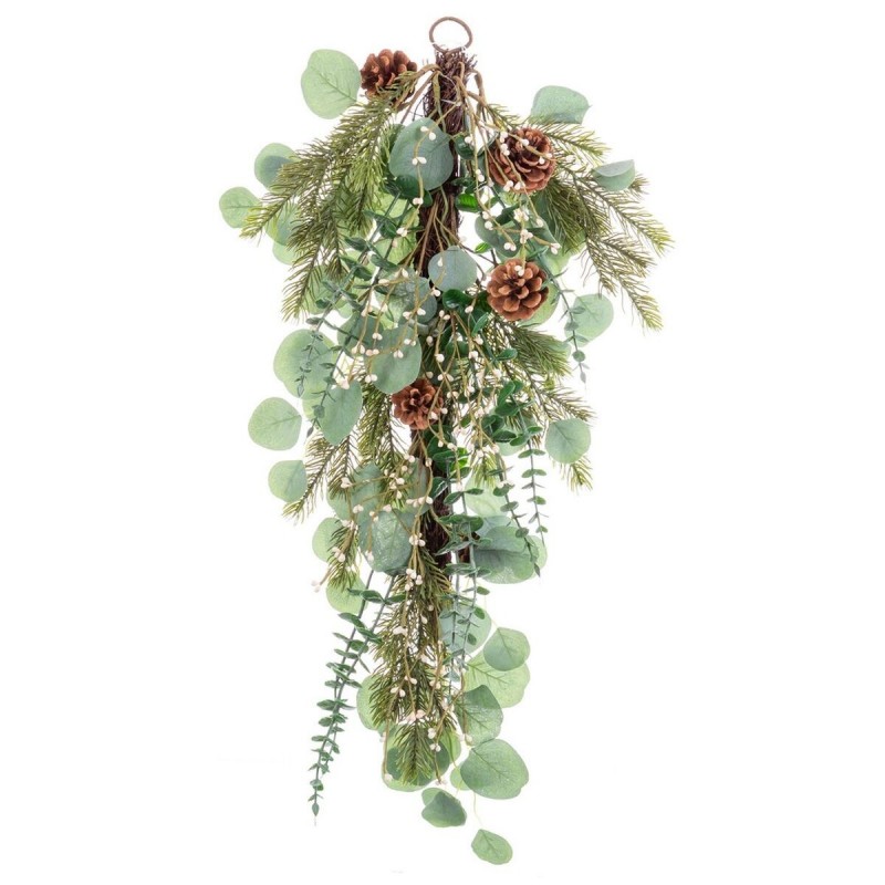 Appendino per Porte Natale Verde Naturale Rattan Plastica 71,12 cm