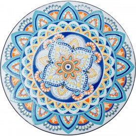 Tavolo con 2 sedie Alexandra House Living Multicolore 60 x 71 x 60 cm Mosaico