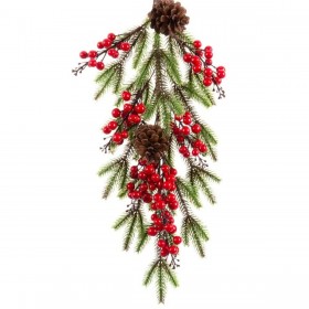 Appendino per Porte Natale Rosso Multicolore Plastica Foam 60 cm